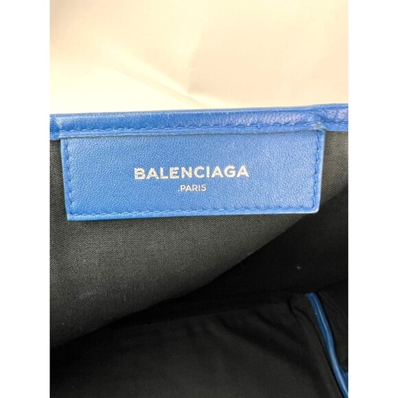 Balenciaga Calfskin S Navy Cabas Blue Tote and Pouch Set - Picture 11 of 16